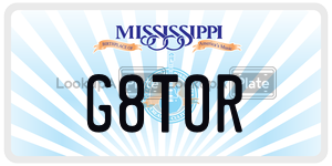 G8TOR  license plate in MS