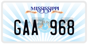 GAA968  license plate in MS