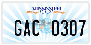 GAC0307  license plate in MS