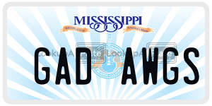 GADAWGS  license plate in MS