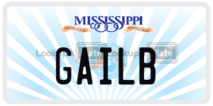 GAILB  license plate in MS