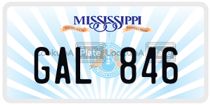 GAL846  license plate in MS