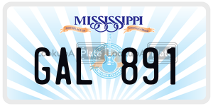 GAL891  license plate in MS