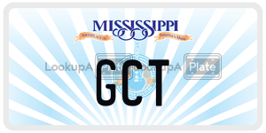 GCT  license plate in MS