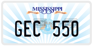 GEC550  license plate in MS