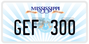 GEF300  license plate in MS