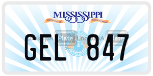 GEL847  license plate in MS