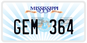 GEM364  license plate in MS