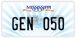GEN050  license plate in MS