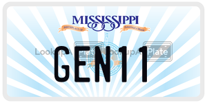 GEN11  license plate in MS
