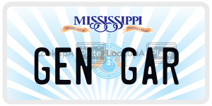 GENGAR  license plate in MS