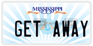 GETAWAY  license plate in MS