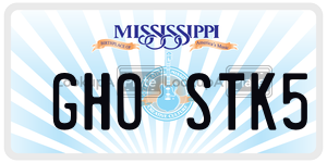 GHOSTK5  license plate in MS