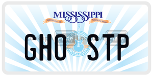 GHOSTP  license plate in MS