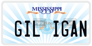 GILIGAN  license plate in MS