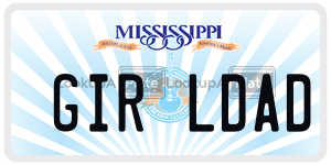 GIRLDAD  license plate in MS
