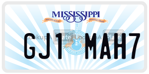 GJ1MAH7  license plate in MS