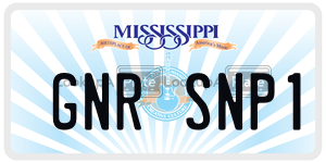 GNRSNP1  license plate in MS