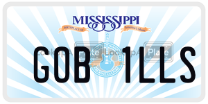 GOB1LLS  license plate in MS