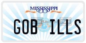 GOBILLS license plate in Mississippi