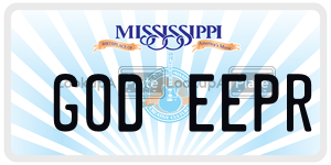 GODEEPR  license plate in MS
