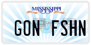 GONFSHN  license plate in MS