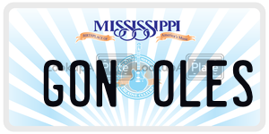 GONOLES  license plate in MS