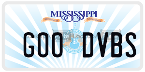 GOODVBS  license plate in MS