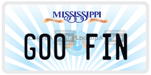 GOOFIN  license plate in MS