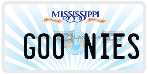 GOONIES  license plate in MS