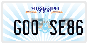 GOOSE86  license plate in MS