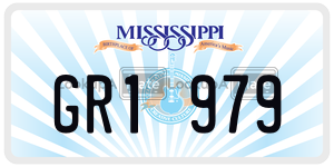 GR1979  license plate in MS