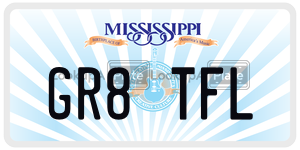 GR8TFL  license plate in MS