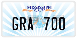 GRA700  license plate in MS