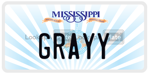 GRAYY  license plate in MS