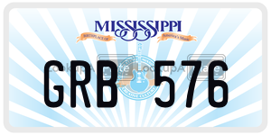 GRB576  license plate in MS