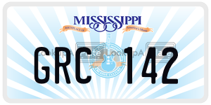 GRC142  license plate in MS