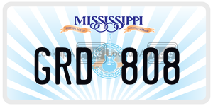 GRD808  license plate in MS