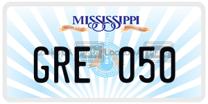 GRE050  license plate in MS