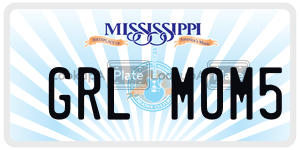 GRLMOM5  license plate in MS