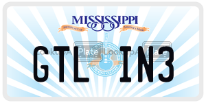 GTLIN3  license plate in MS