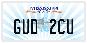GUD2CU  license plate in MS