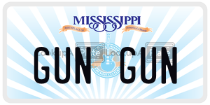 GUNGUN  license plate in MS