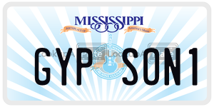 GYPSON1  license plate in MS