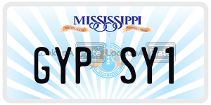 GYPSY1  license plate in MS