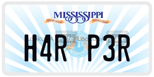H4RP3R  license plate in MS