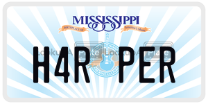 H4RPER  license plate in MS