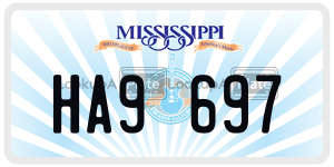 HA9697  license plate in MS