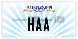 HAA  license plate in MS