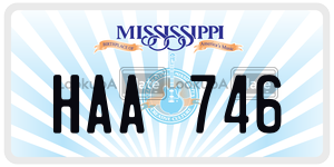 HAA746  license plate in MS